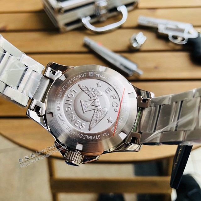 浪琴複刻男士手錶 LONGINES康卡斯系列優雅腕表運動GMT腕表  gjs2181